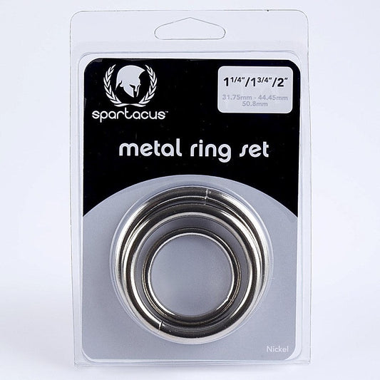 Nickel Metal C Ring Set - Cock Rings