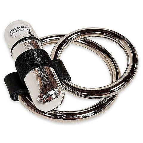 Vibrating Dual Metal C Ring with Bullet - Cock Rings
