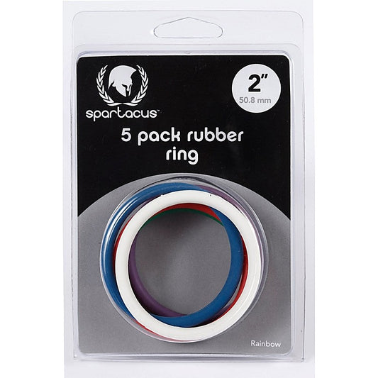 Spartacus Enterprises' Vibrant Rainbow C-Ring Set - Unleash Your Unique Style - Cock Rings