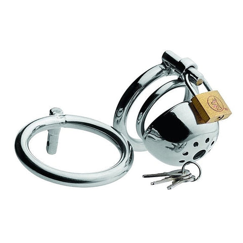 Dual-Ring Confinement Cage by XR Brands - Male Chastity
