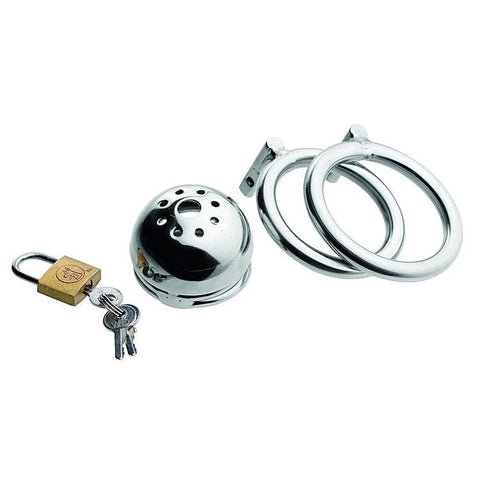 Dual-Ring Confinement Cage by XR Brands - Male Chastity