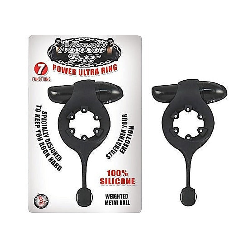 Mack Tuff Power Ultra Ring Black by Nasstoys - Cock Rings