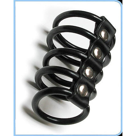 Kinklab 5 Gates of Hell Rubber - Cock Rings