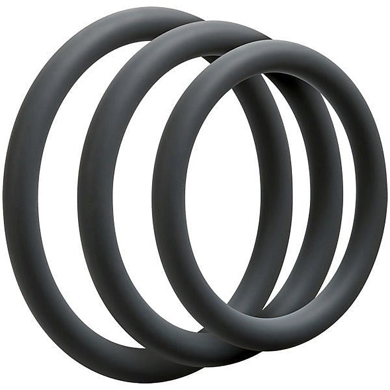 Optimale 3 C Ring Set Thin by Doc Johnson - Cock Ring Sets