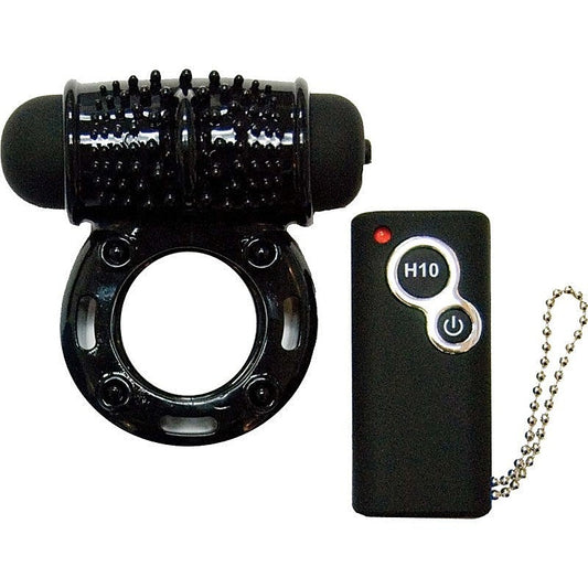 Hero Remote Control Wireless Cock Ring Black