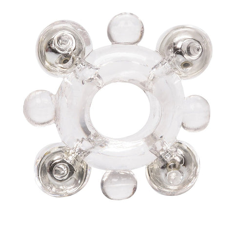 Erection Enhancer Cock Ring with Beads by California Exotics - Stretchy Cock Rings
