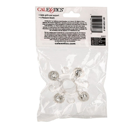 Erection Enhancer Cock Ring with Beads by California Exotics - Stretchy Cock Rings