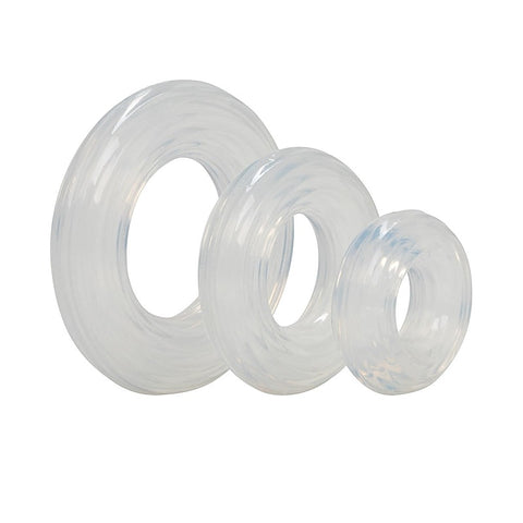 Silicone Cock Ring Set by California Exotics - Stretchy Cock Rings