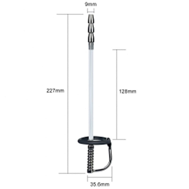 Emperor Metal Through Hole Penis Plug with Glans Ring - Penis Plugs