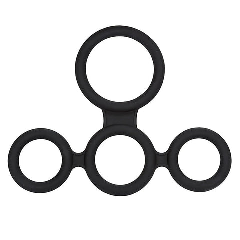 California Exotics Big Mans Spreader Stretchy Cock Ring - Ball and Cock Toys