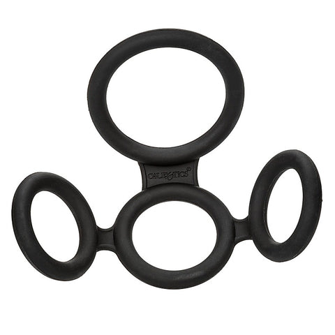 California Exotics Big Mans Spreader Stretchy Cock Ring - Ball and Cock Toys