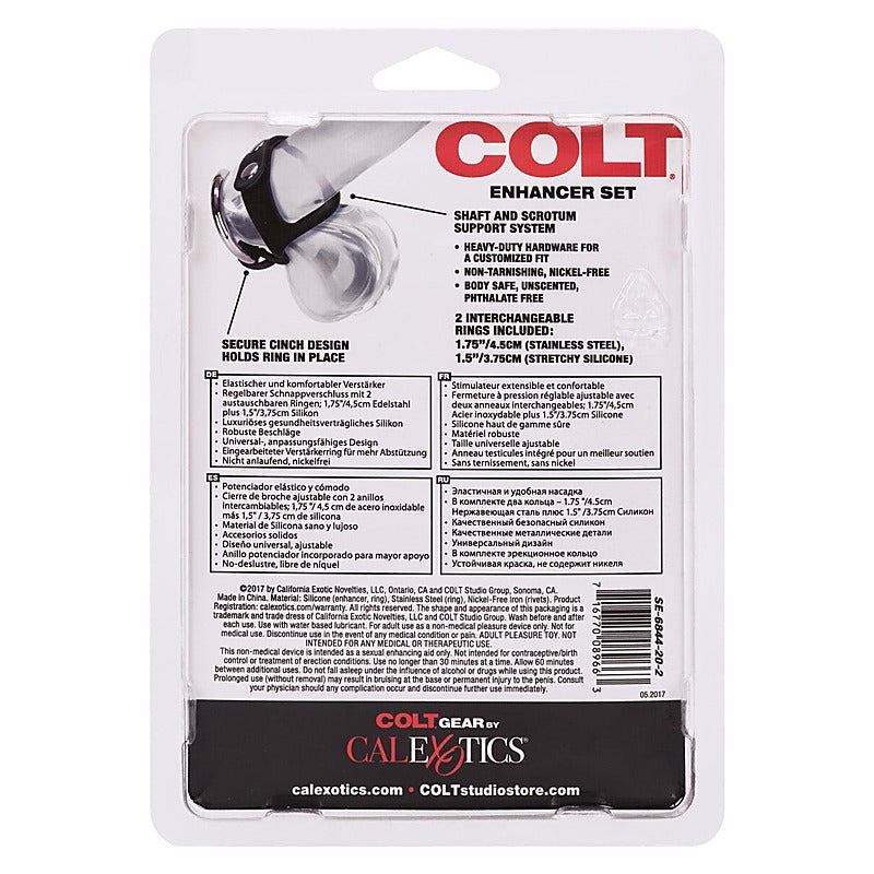 Colt Multi Purpose Male Erections Enhancer Set - Stretchy Cock Rings