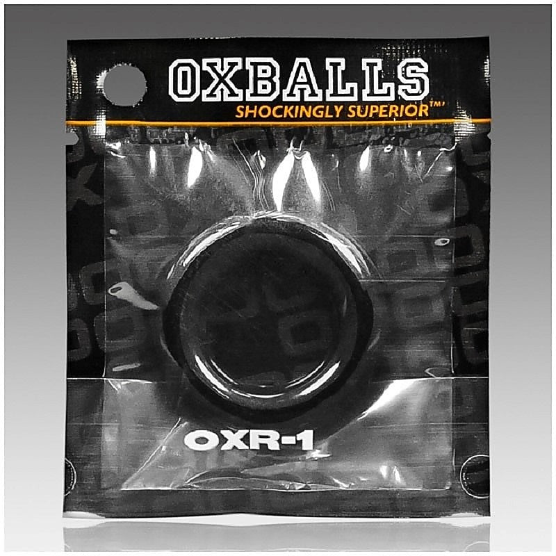 Premium OXR-1 Jelly Cock Ring Black by Oxballs - Stretchy Cock Rings