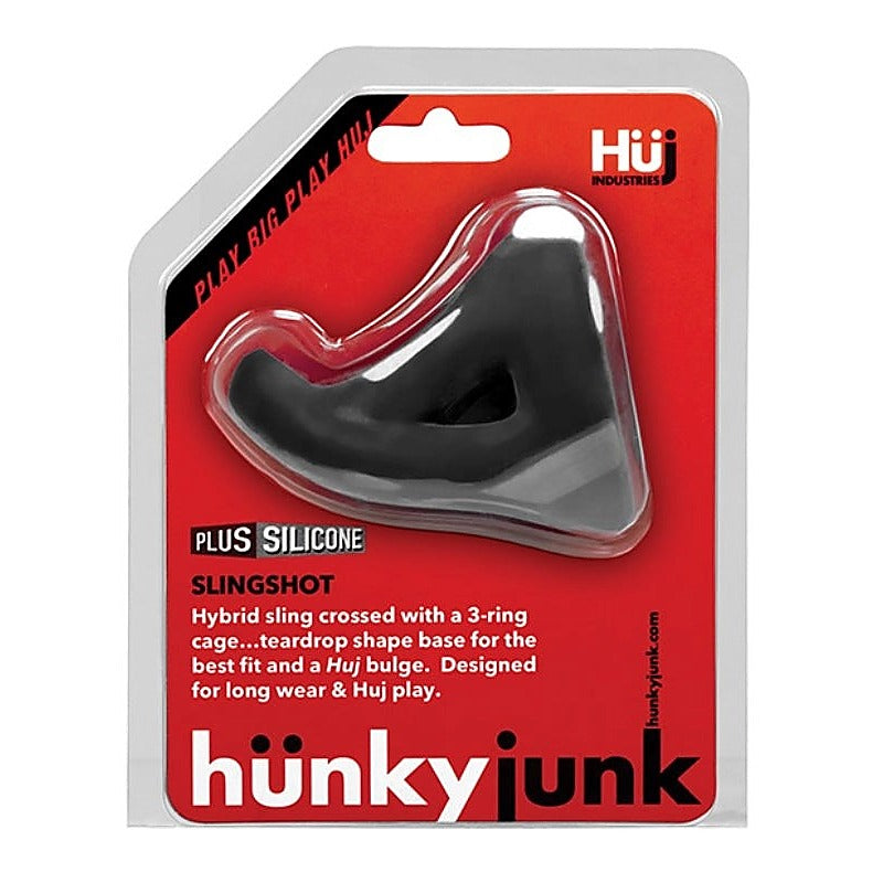Slingshot 3-Ring Teardrop Sling by Hunkyjunk - Ball and Cock Toys