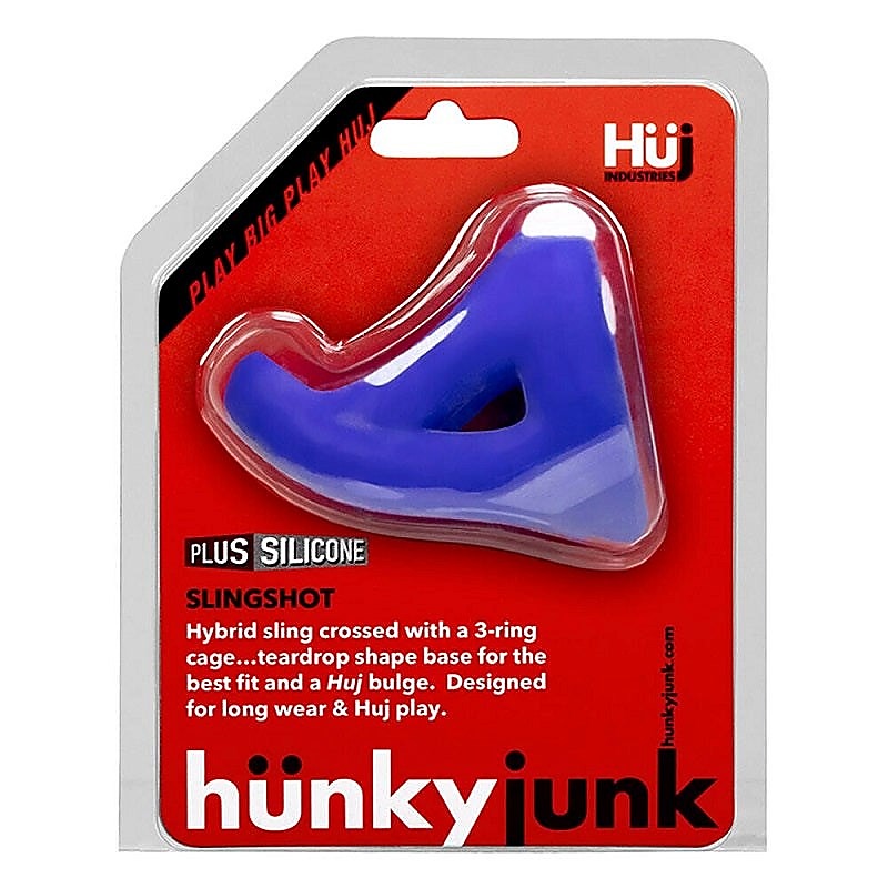 Slingshot 3-Ring Teardrop Sling by Hunkyjunk - Ball and Cock Toys