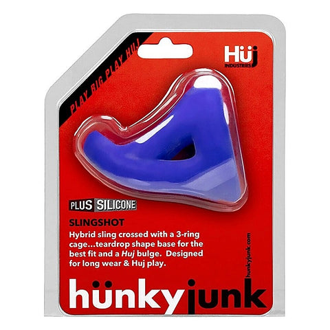 Slingshot 3-Ring Teardrop Sling by Hunkyjunk - Ball and Cock Toys