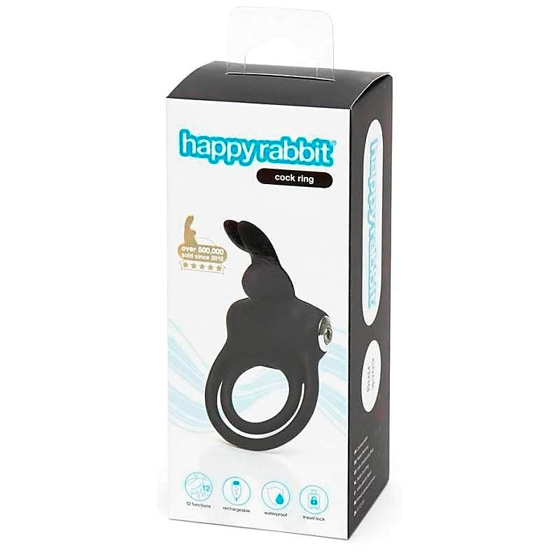 Happy Rabbit Stimulating Rechargeable Rabbit Cock Ring - Cock Rings