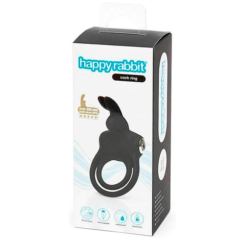 Happy Rabbit Stimulating Rechargeable Rabbit Cock Ring - Cock Rings