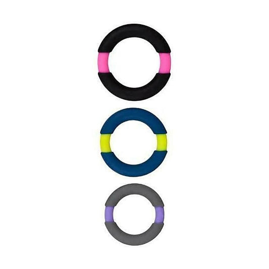 All Night Stand 3 Cock Ring Set - Cock Ring Sets