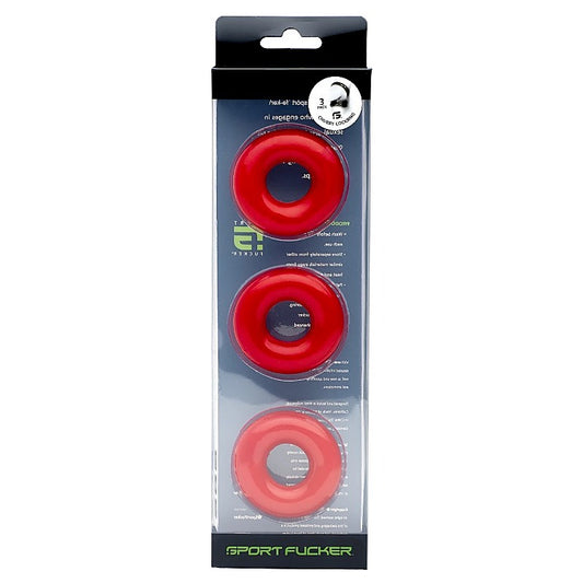 Sport Fucker Chubby Cockring 3 pack