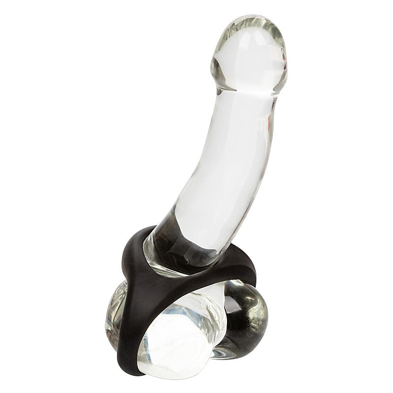 Ultra Soft Stretchy Dual Cock Ring by California Exotics - Stretchy Cock Rings