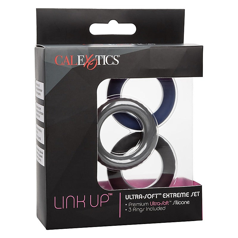 Link Up Ultra-Soft Extreme Stretchy Cock Ring Set - Cock Rings