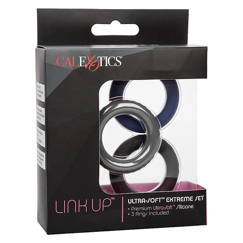 Link Up Ultra-Soft Extreme Stretchy Cock Ring Set - Cock Rings