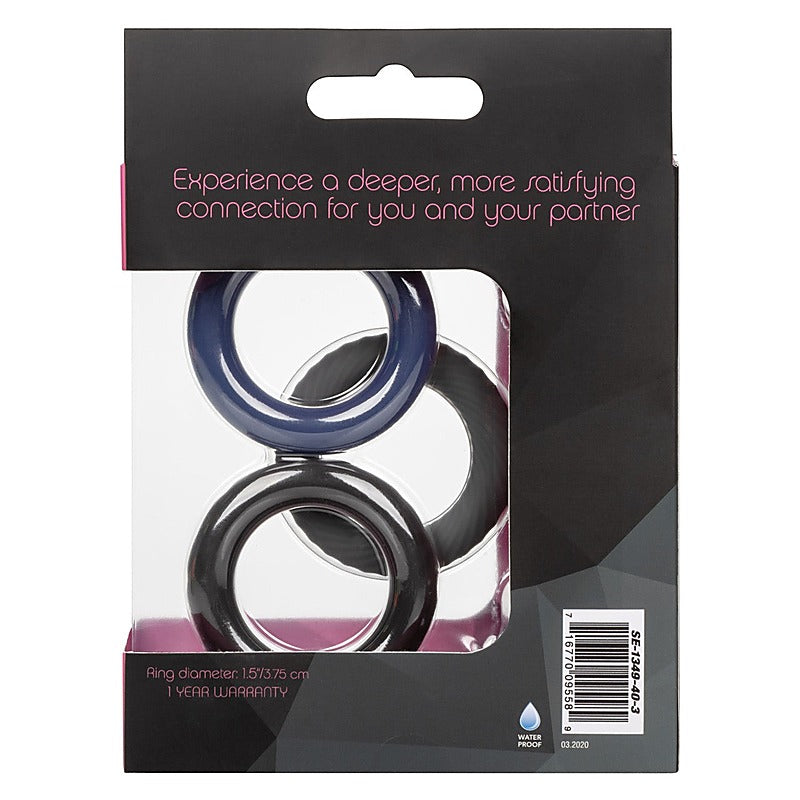 Link Up Ultra-Soft Extreme Stretchy Cock Ring Set - Cock Rings