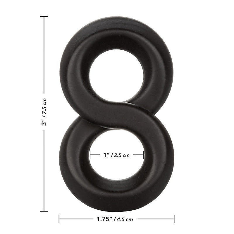 Premium Alpha Ultra-Soft Crazy 8 Mens Cock Ring - Stretchy Cock Rings