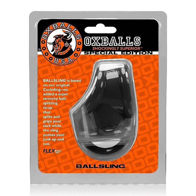 Premium Ballsling Ball Split Sling by Oxballs - Cock Rings