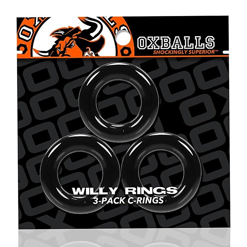 Professional Willy Rings 3 Pack by Oxballs - Stretchy Cock Rings