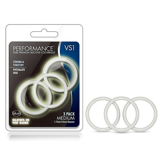 Blush Novelties Performance VS1 - Premium Silicone Cock Rings for Heightened Pleasure