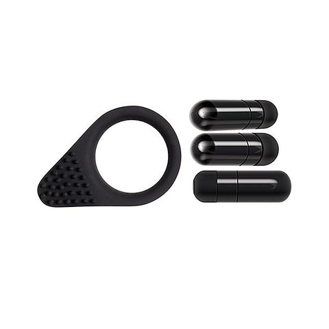 Black Knight Vibrating Cock Ring by Evolved - Vibrating Cock Rings