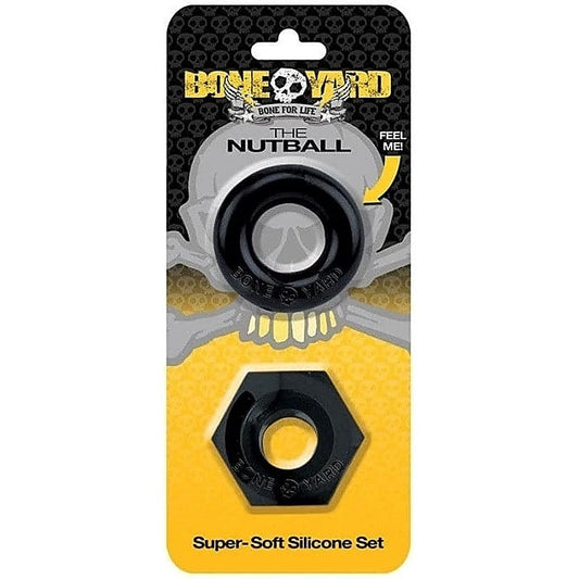 Boneyard The Nutball Super-Soft Silicone Ring Set - Ball and Cock Toys