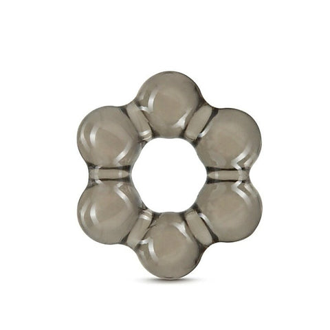 Stay Hard Thick Bead Cock Ring Black - Cock Rings