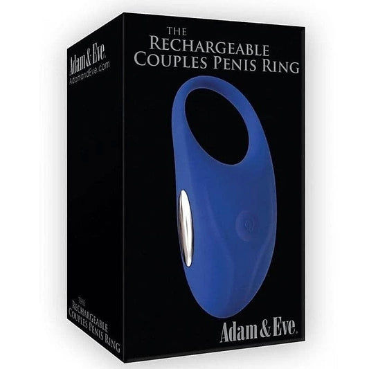 Adam & Eve Rechargeable Couples Vibrating Pleasure Ring - Cock Rings