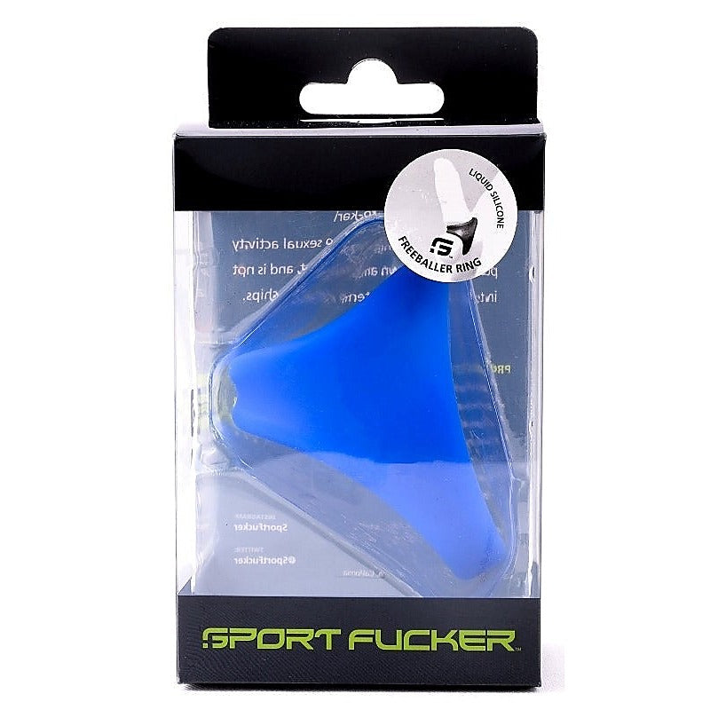 Premium Freeballer Ring Blue by Sport Fucker - Stretchy Cock Rings