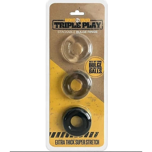 Hunkyjunk HUJ3 C-Ring 3 Pack - Cock Rings