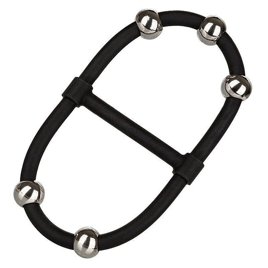 CalExotics Steel Beaded Dual Silicone Maximizer Cock Ring