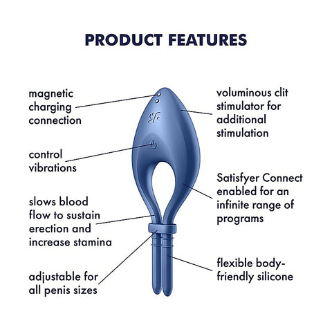Satisfyer Bullseye App Controlled Adjustable Cock Ring