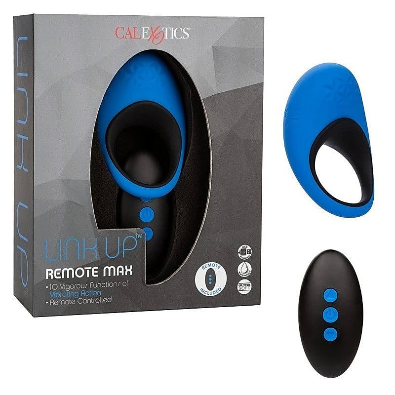 Link Up Max Remote Controlled Vibrating Dick Cock Ring - Vibrating Cock Rings