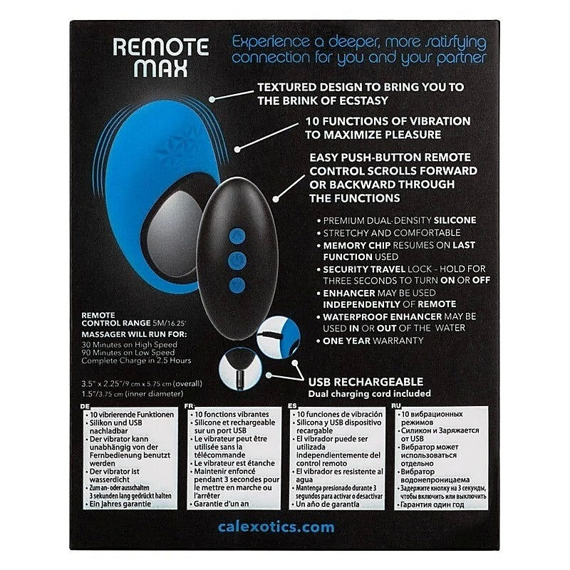 Link Up Max Remote Controlled Vibrating Dick Cock Ring - Vibrating Cock Rings
