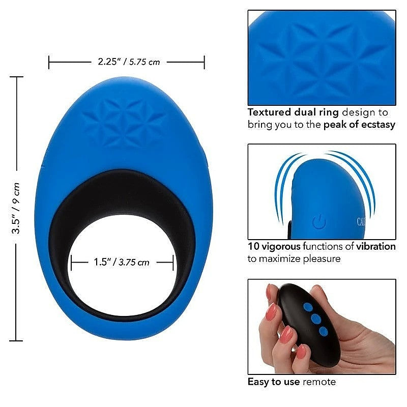 Link Up Max Remote Controlled Vibrating Dick Cock Ring - Vibrating Cock Rings