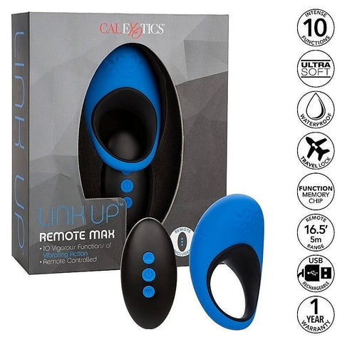 Link Up Max Remote Controlled Vibrating Dick Cock Ring - Vibrating Cock Rings