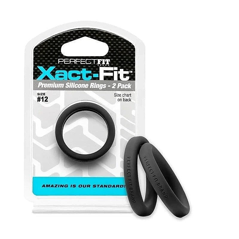 Perfect Fit Xact-Fit Rings 2 Pack - Ball and Cock Toys