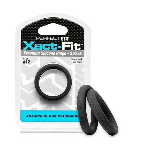 Perfect Fit Xact-Fit Rings 2 Pack - Ball and Cock Toys