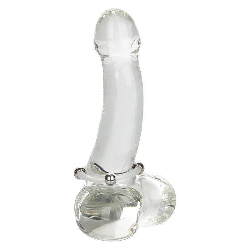 Large Steel Beaded Silicone Cock Ring by California Exotics - Cock Rings