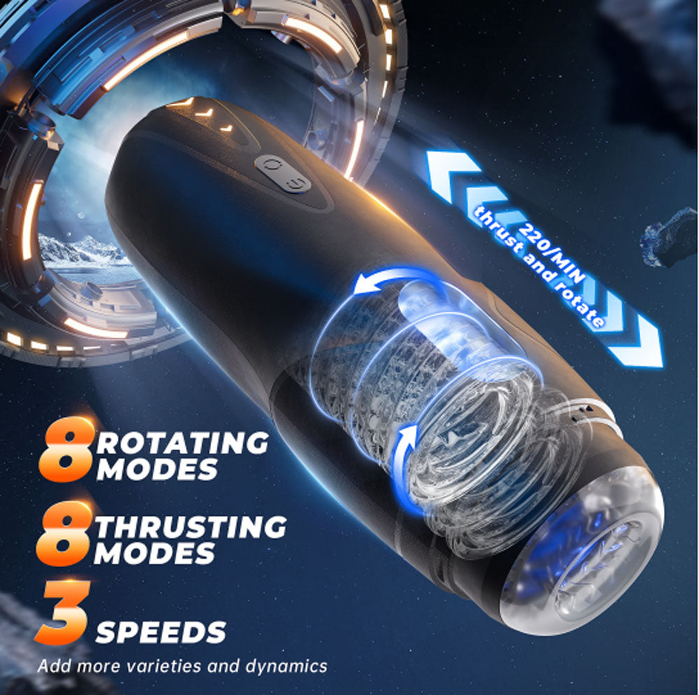 CyberSkin The Galaxy Voy Thrusting & Rotating Male Stroker Masturbators and Strokers