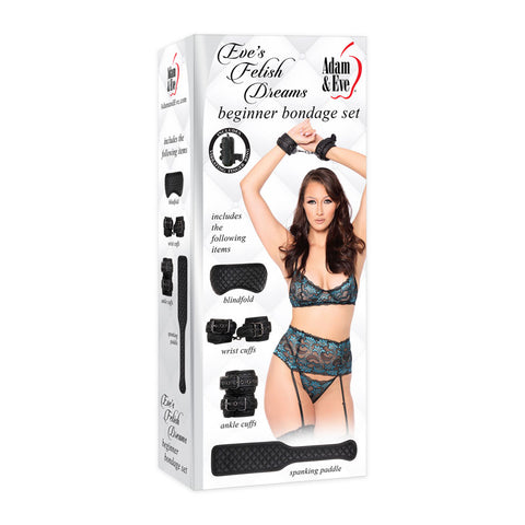 Adam and Eve Fetish Dreams Beginner Bondage Kit 4 Piece - Bondage Kits