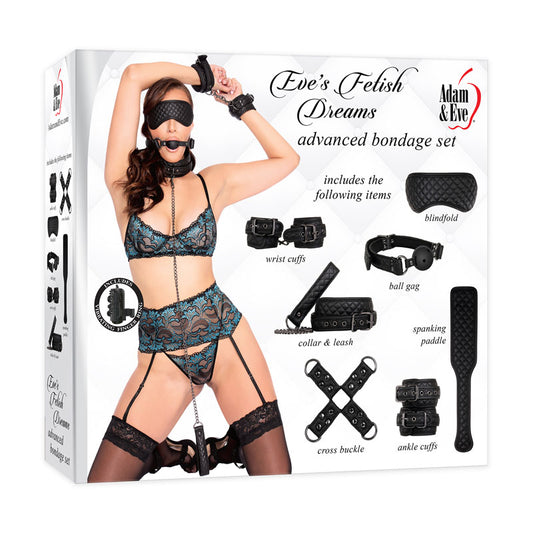 Adam and Eve Fetish Dreams Advanced Bondage Set 7 Piece - Bondage Kits
